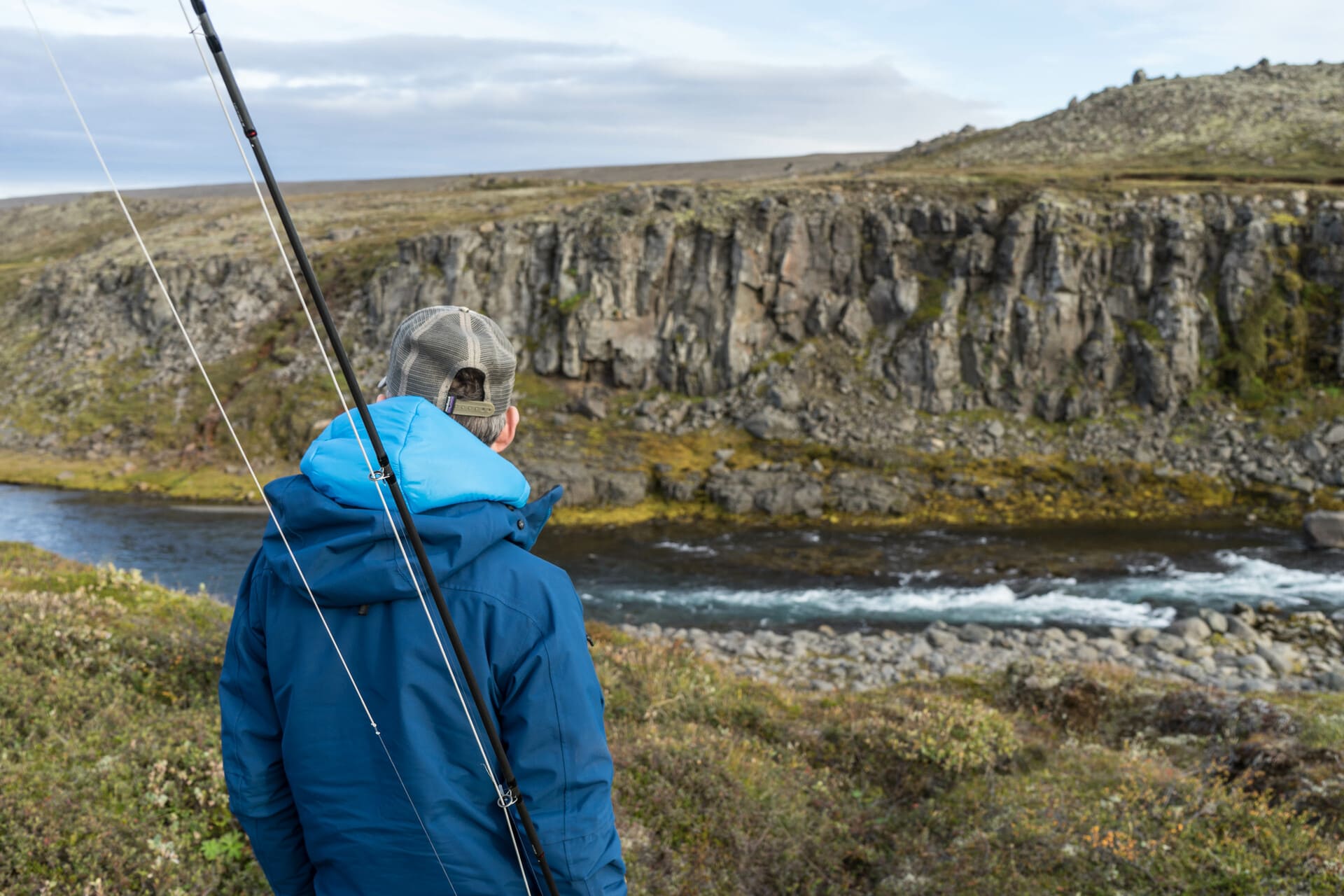 gul veiðigleraugu eru hentug fyrir íslenskar aðstæður